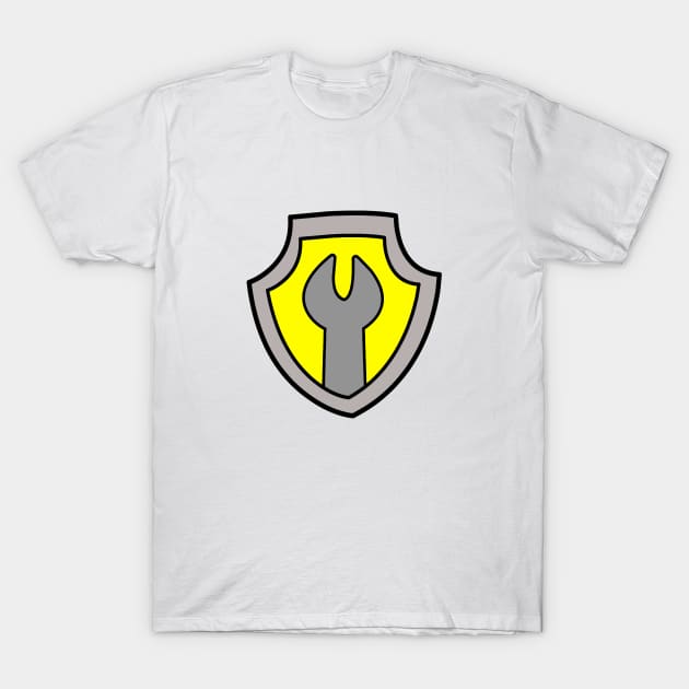 Machanic Badge T-Shirt by Mamma Panda1